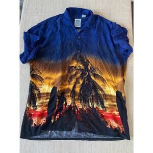 OCEAN CURRENT Genuine Vintage Original Hawaiian Button L